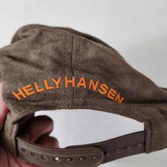 Helly Hansen Hat Adult One Size‎ Brown Casual Baseball Cap Adjustable HH Logo - Picture 4 of 6